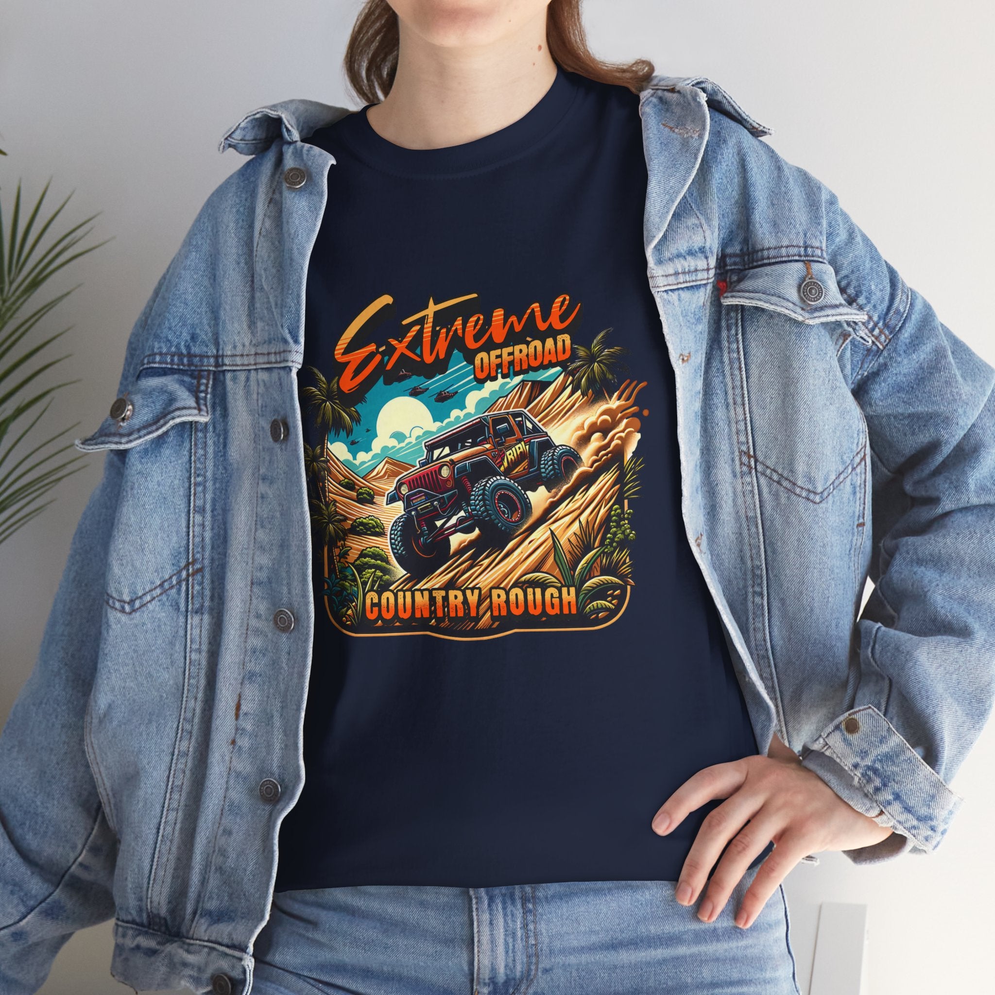 Extreme Offroad Country Rough Jeep T-Shirt - Tropical 4x4 Adventure Tee