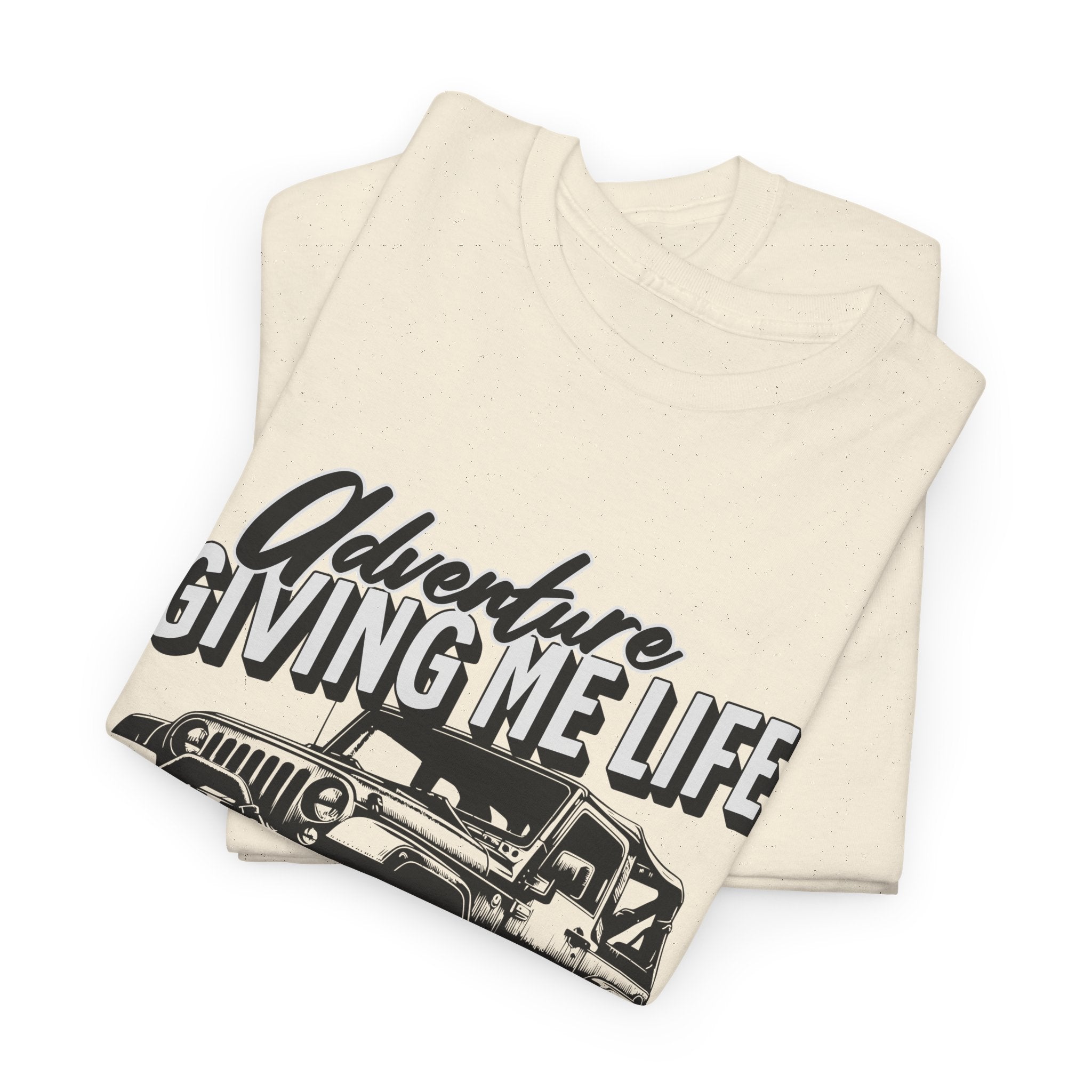 Adventure Giving Me Life Jeep T-Shirt - Minimalist Lifestyle Quote Inspirational Tee