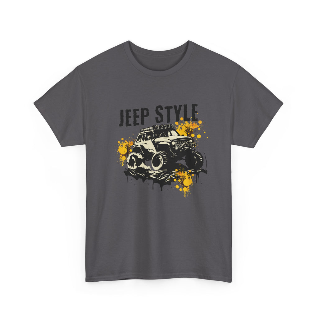 Jeep Style T-Shirt - Mud Splash Off-Road Graphic Tee for Jeep Enthusiasts
