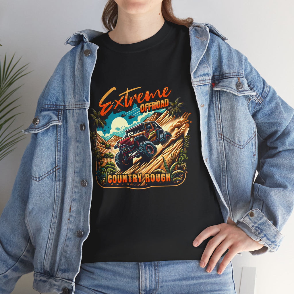 Extreme Offroad Country Rough Jeep T-Shirt - Tropical 4x4 Adventure Tee