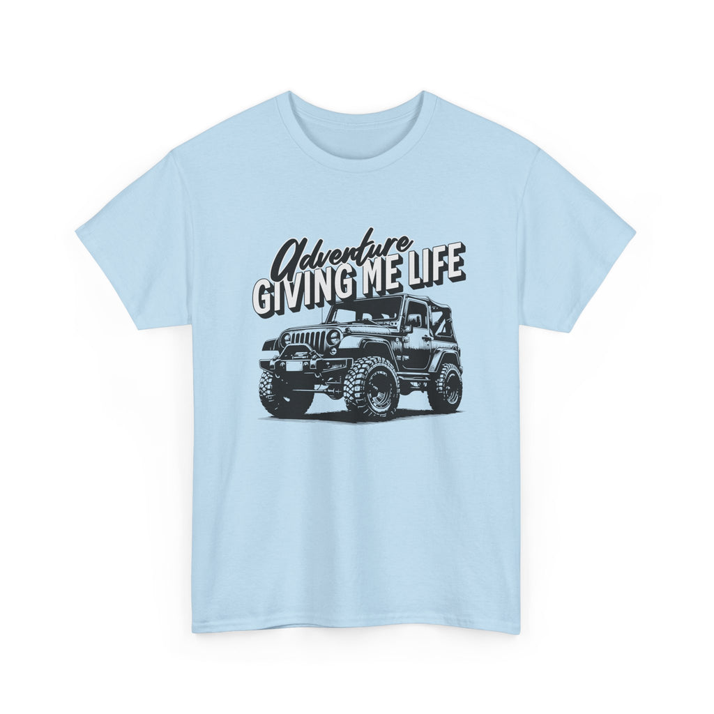 Adventure Giving Me Life Jeep T-Shirt - Minimalist Lifestyle Quote Inspirational Tee