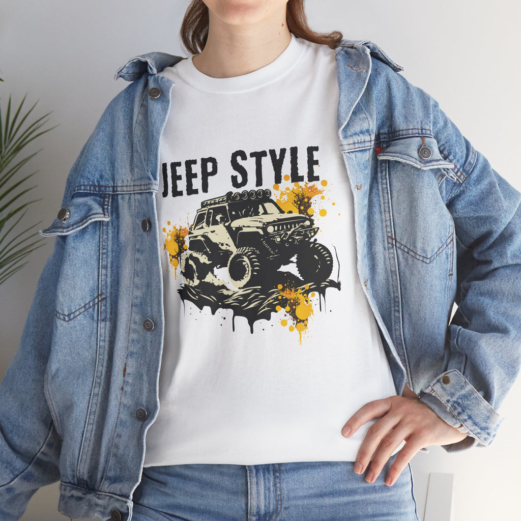 Jeep Style T-Shirt - Mud Splash Off-Road Graphic Tee for Jeep Enthusiasts