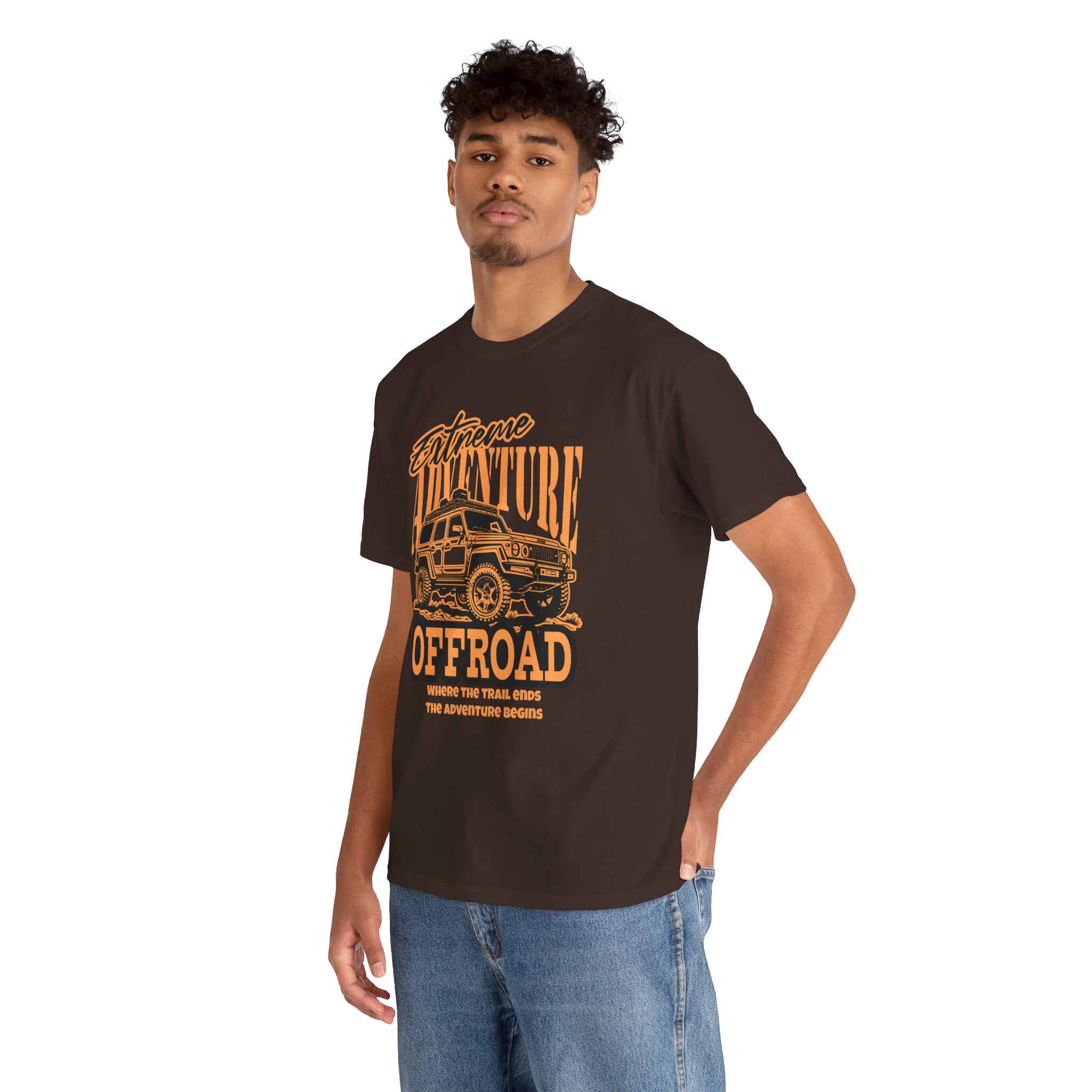 Extreme Adventure Offroad Jeep T-Shirt - Where The Trail Ends Adventure Begins