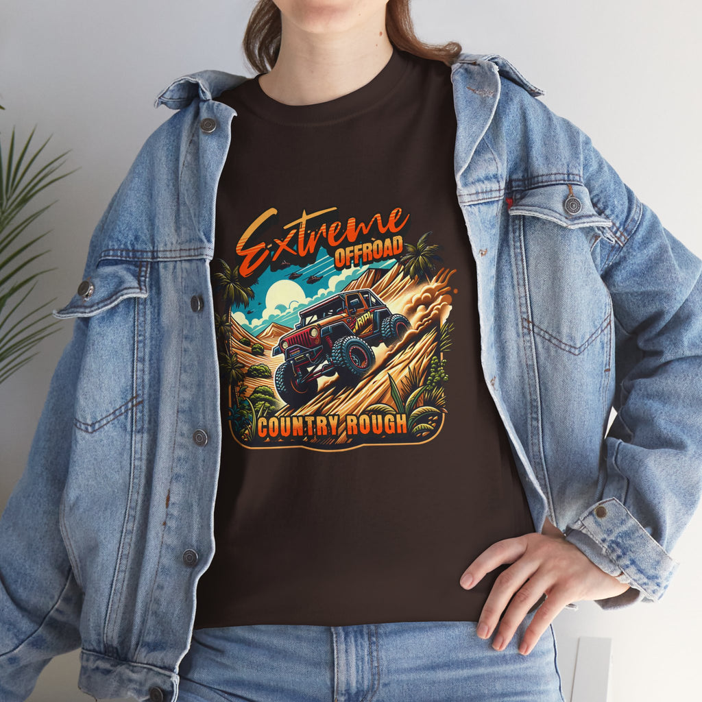 Extreme Offroad Country Rough Jeep T-Shirt - Tropical 4x4 Adventure Tee