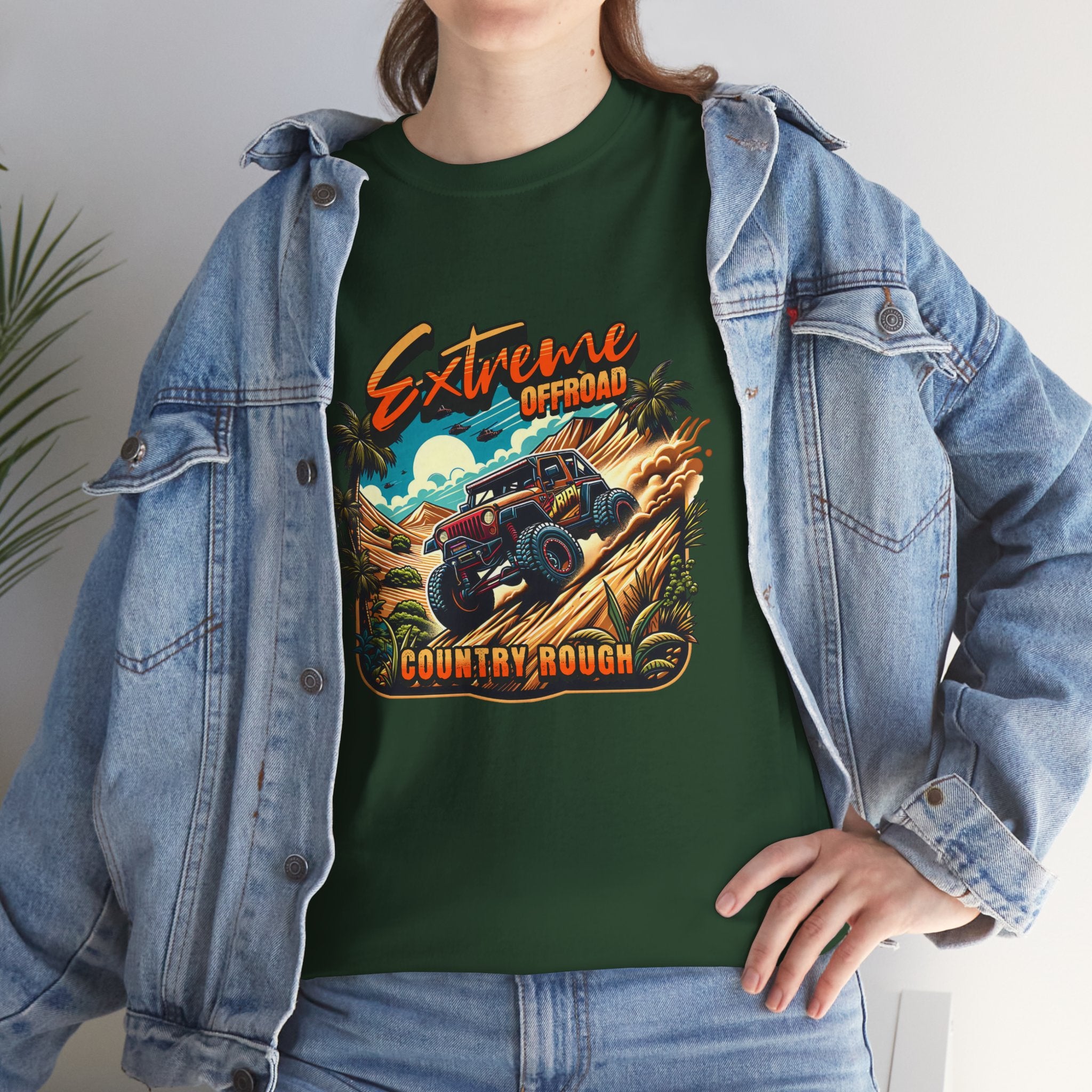 Extreme Offroad Country Rough Jeep T-Shirt - Tropical 4x4 Adventure Tee