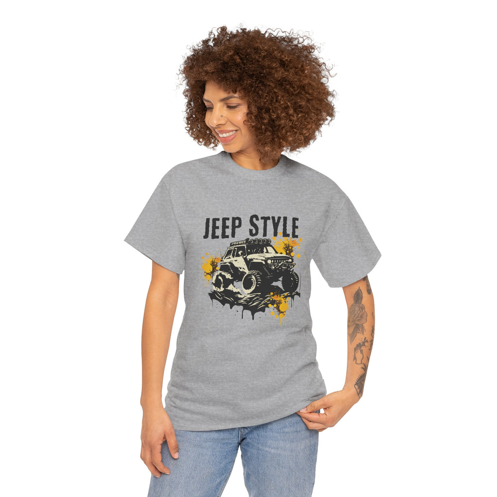 Jeep Style T-Shirt - Mud Splash Off-Road Graphic Tee for Jeep Enthusiasts