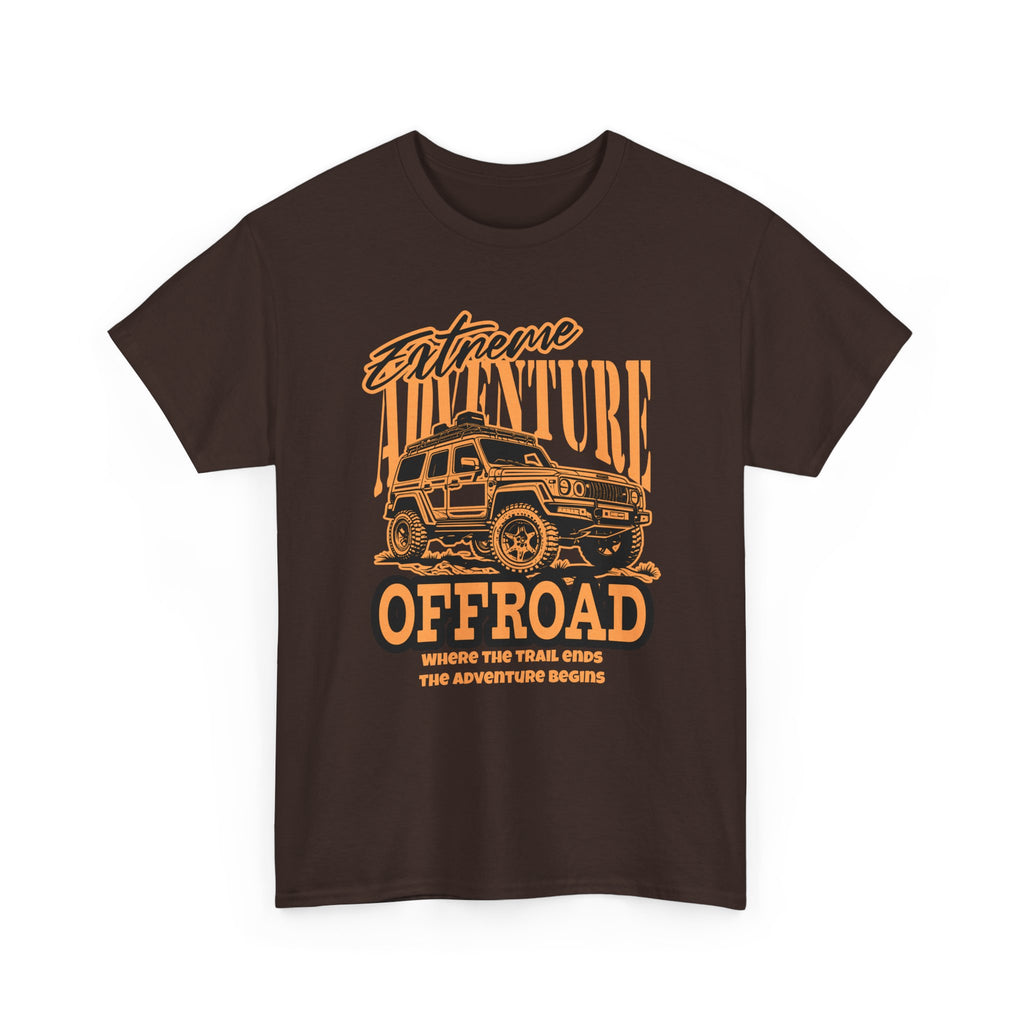 Extreme Adventure Offroad Jeep T-Shirt - Where The Trail Ends Adventure Begins