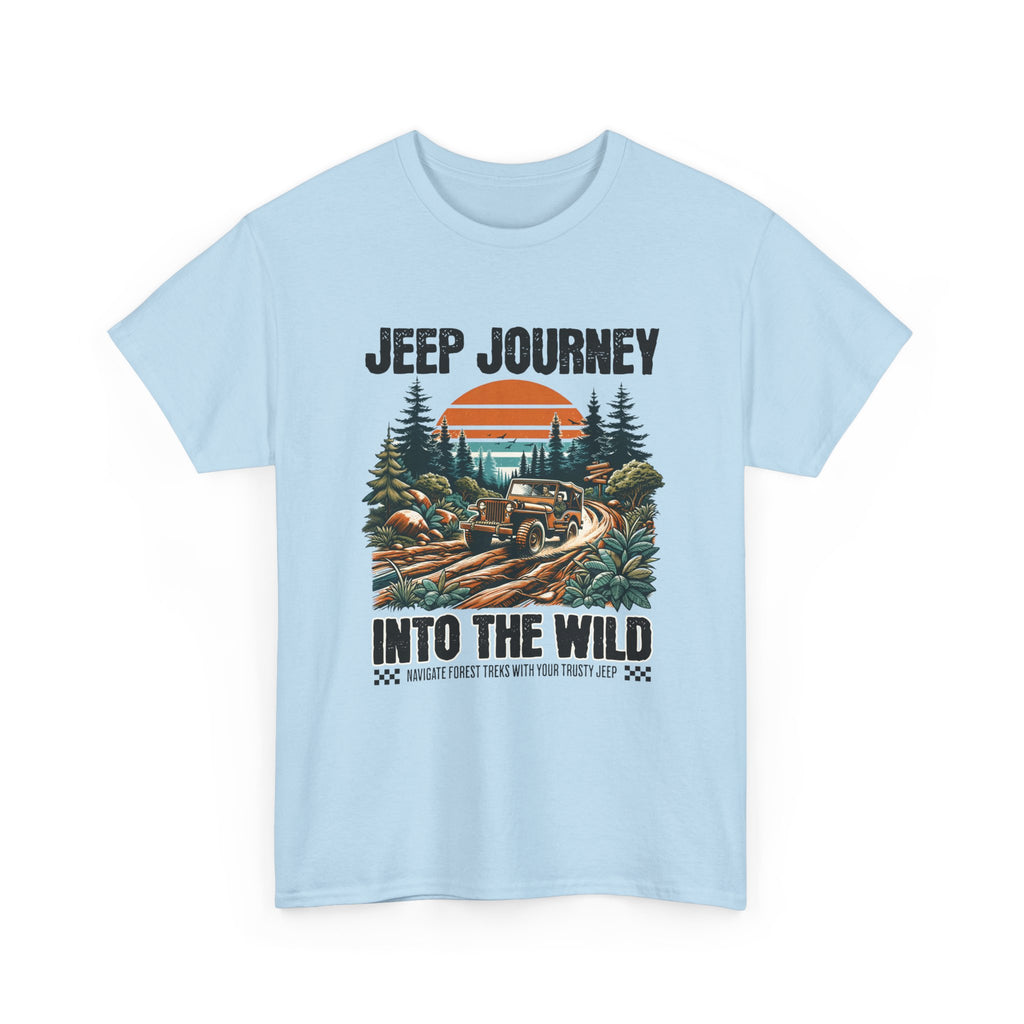 Into The Wild Jeep T-Shirt - Vintage Sunset Adventure Off-Road Graphic Tee