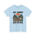 Into The Wild Jeep T-Shirt - Vintage Sunset Adventure Off-Road Graphic Tee