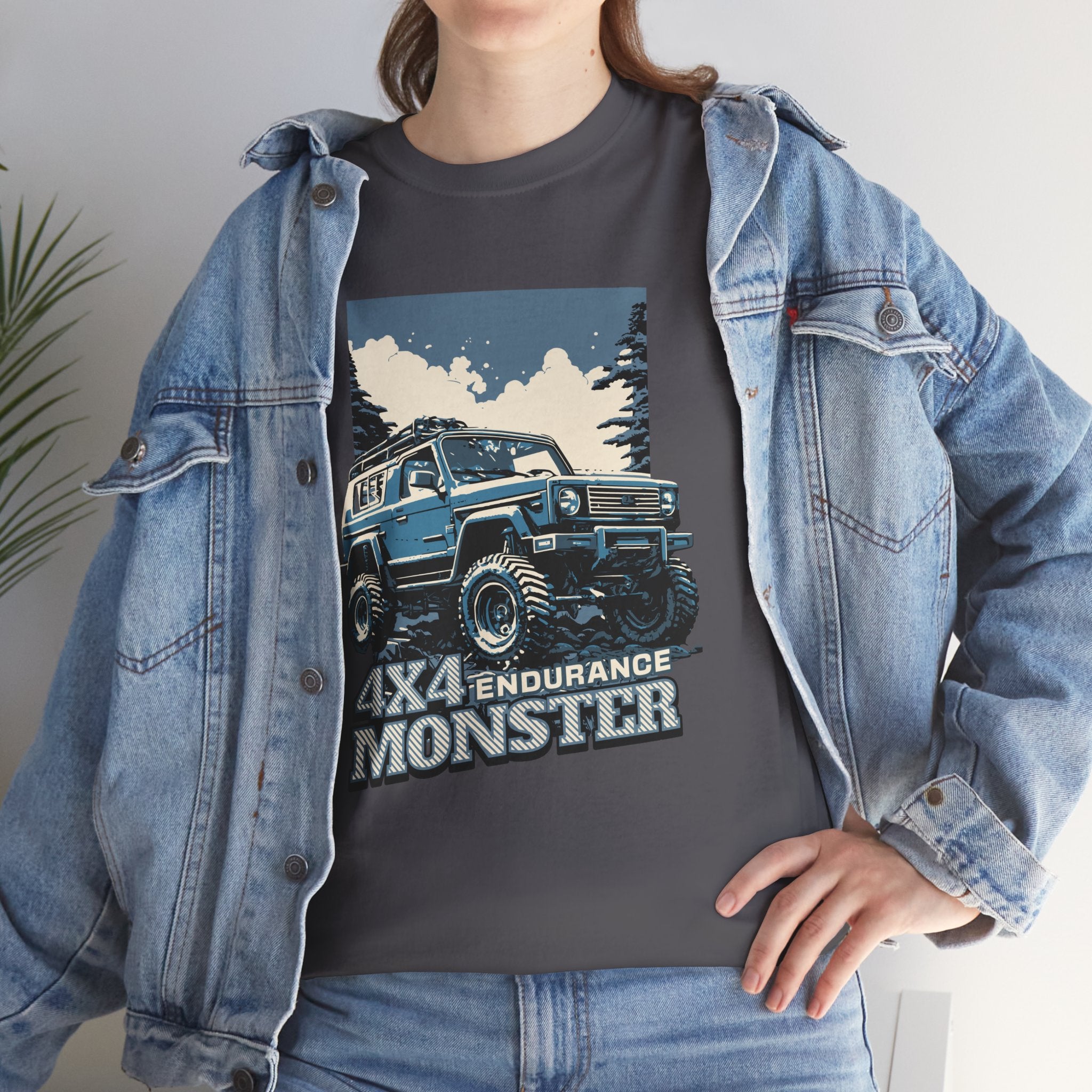 4x4 Endurance Monster Jeep T-Shirt - Lifted Classic Off-Road Beast Vintage Tee