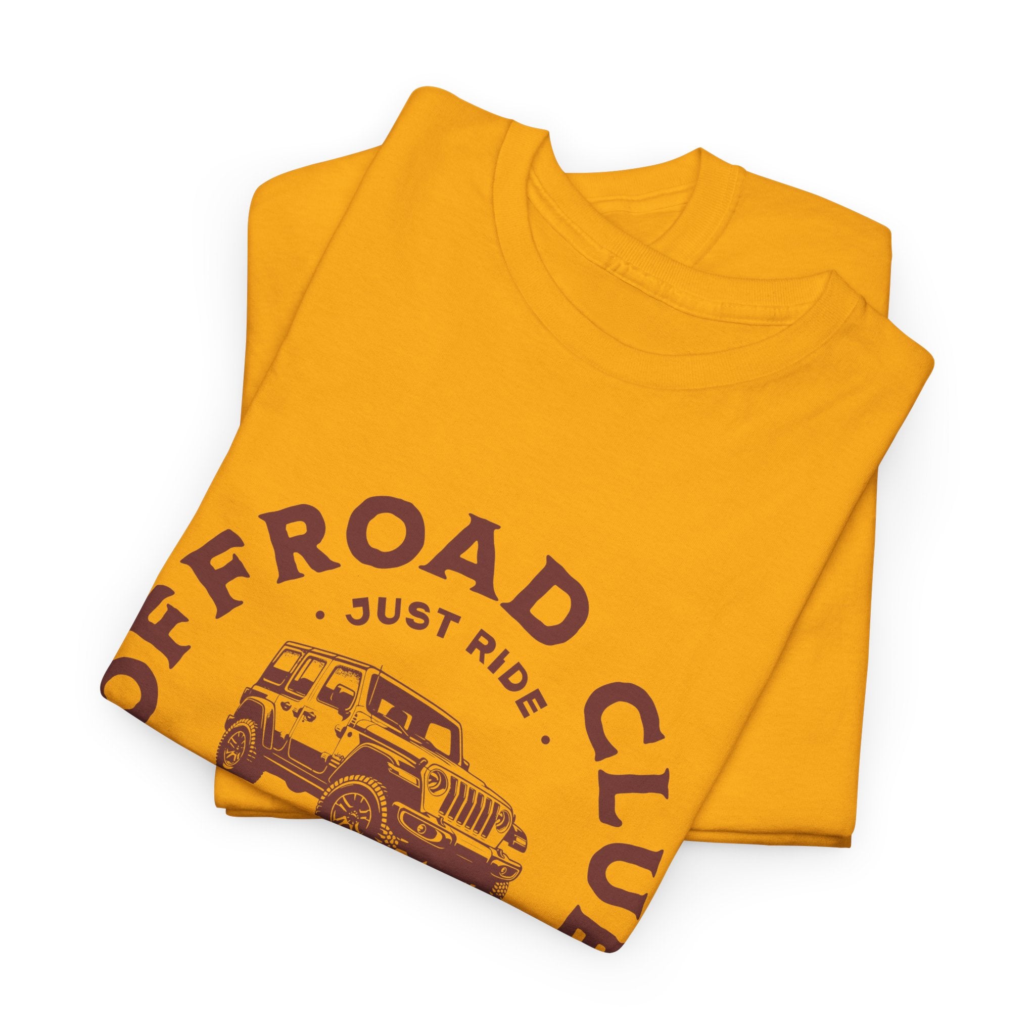 Offroad Club Just Ride Jeep T-Shirt - Ready To Camp Outdoor Activity Badge Tee