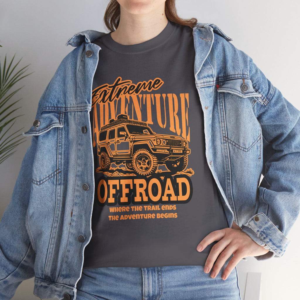 Extreme Adventure Offroad Jeep T-Shirt - Where The Trail Ends Adventure Begins