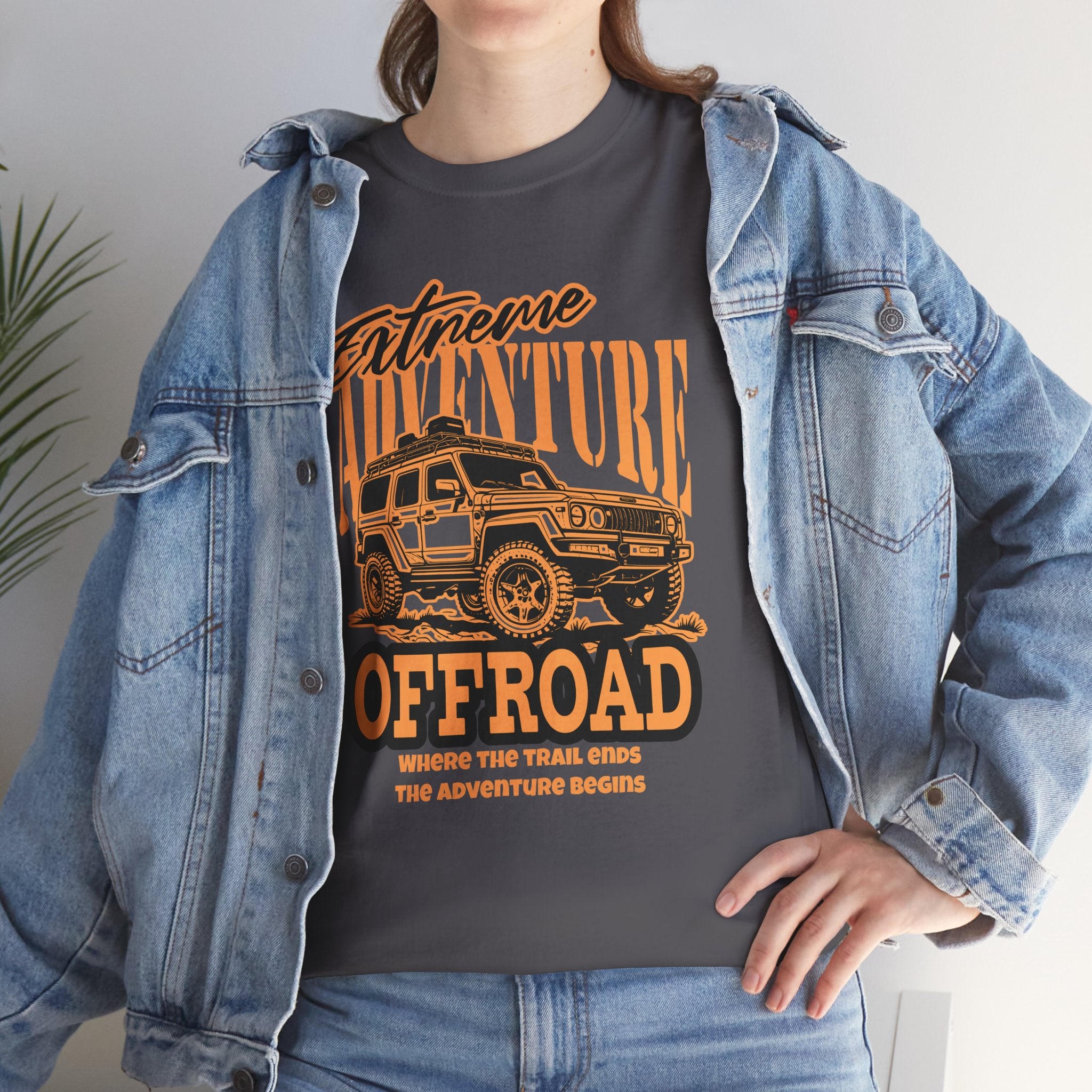 Extreme Adventure Offroad Jeep T-Shirt - Where The Trail Ends Adventure Begins