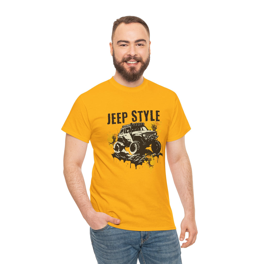 Jeep Style T-Shirt - Mud Splash Off-Road Graphic Tee for Jeep Enthusiasts