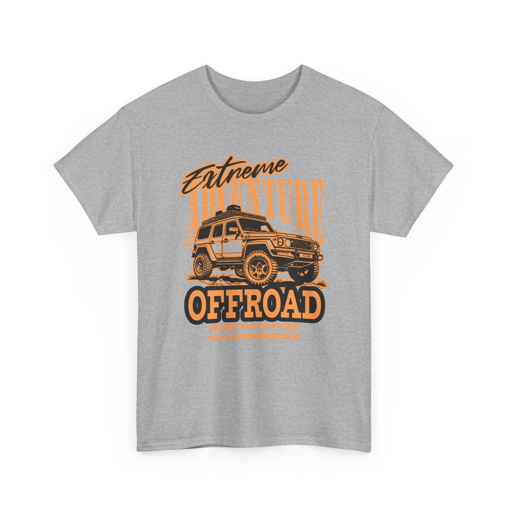 Extreme Adventure Offroad Jeep T-Shirt - Where The Trail Ends Adventure Begins