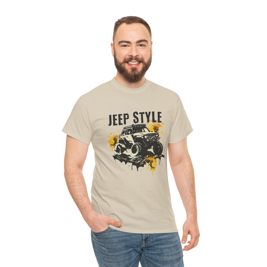 Jeep Style T-Shirt - Mud Splash Off-Road Graphic Tee for Jeep Enthusiasts
