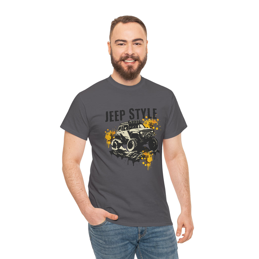 Jeep Style T-Shirt - Mud Splash Off-Road Graphic Tee for Jeep Enthusiasts