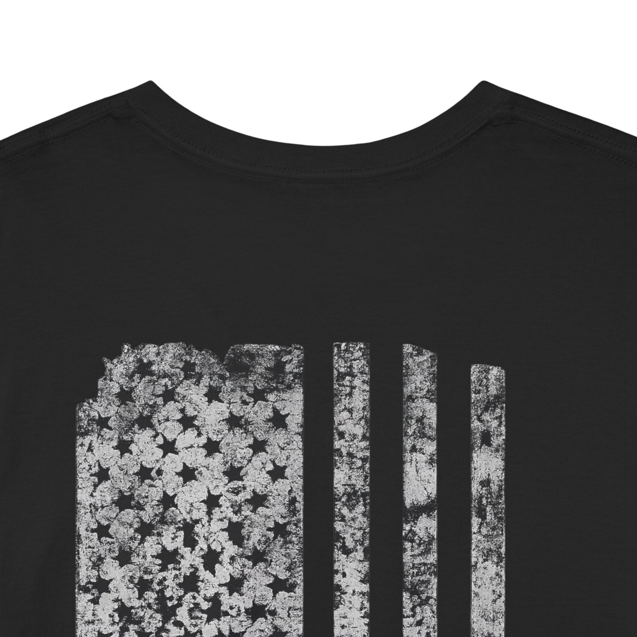 Jeep & Distressed American Flag T‑Shirt — Patriotic Off‑Road Tee