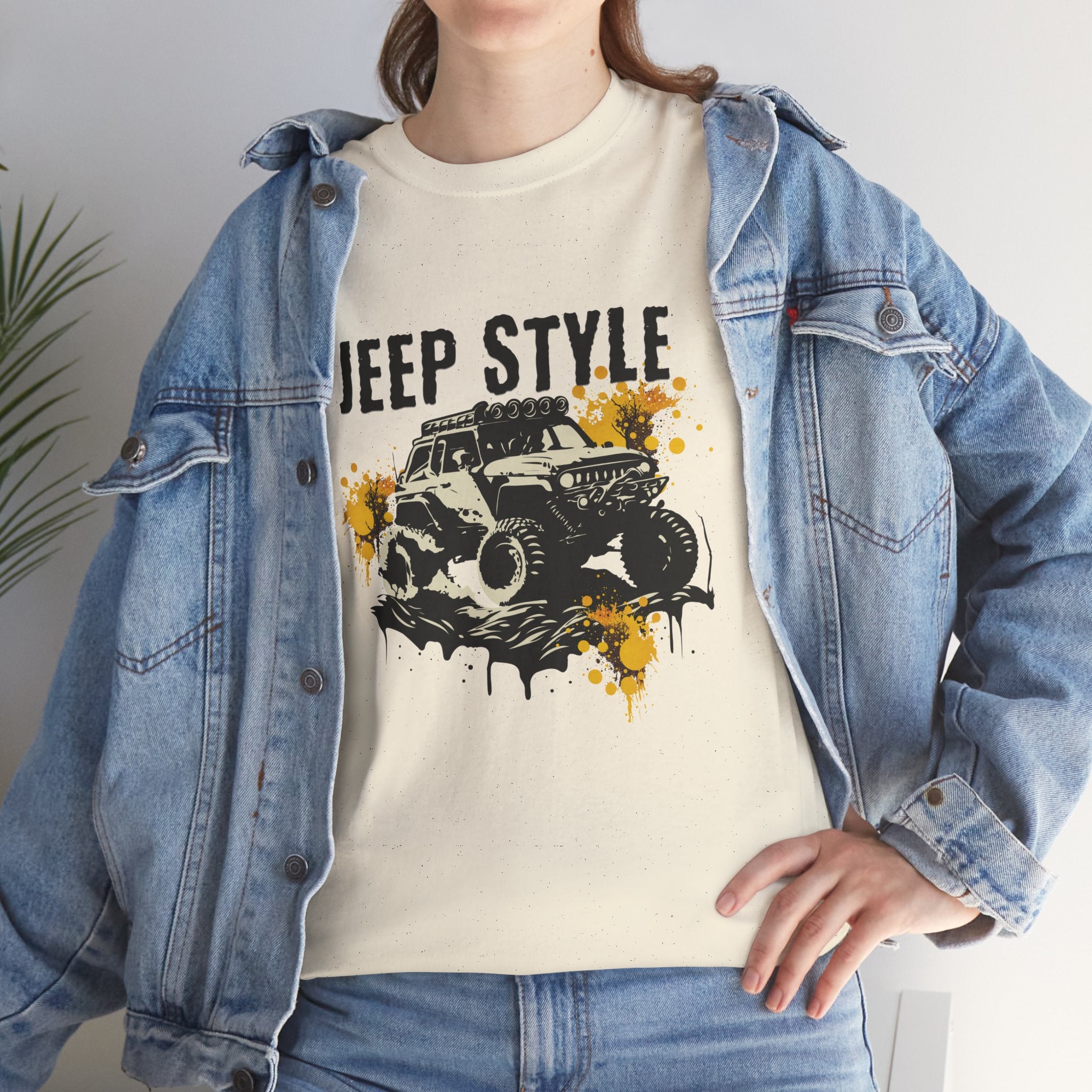 Jeep Style T-Shirt - Mud Splash Off-Road Graphic Tee for Jeep Enthusiasts