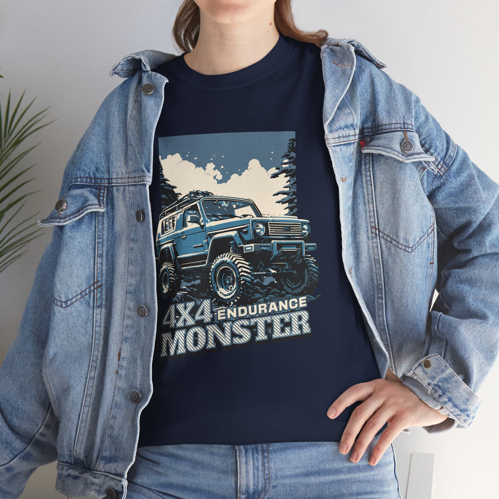 4x4 Endurance Monster Jeep T-Shirt - Lifted Classic Off-Road Beast Vintage Tee