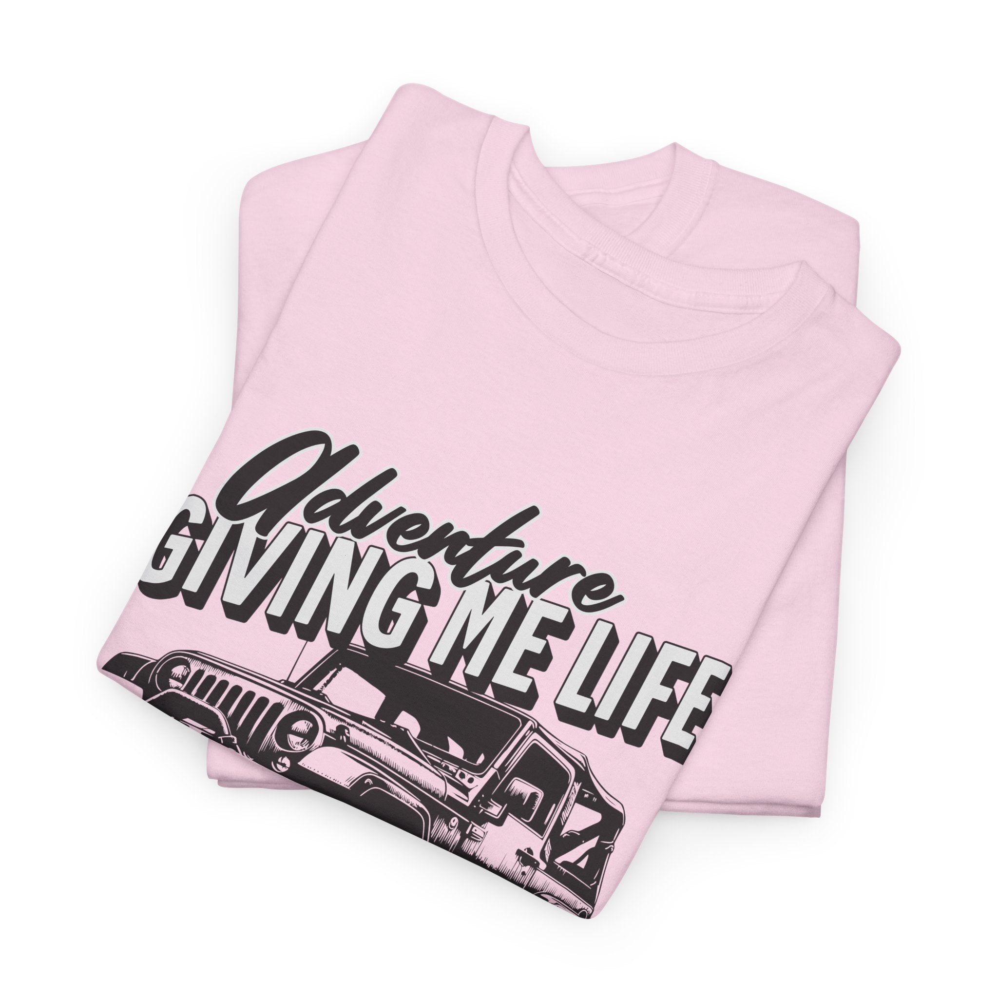 Adventure Giving Me Life Jeep T-Shirt - Minimalist Lifestyle Quote Inspirational Tee