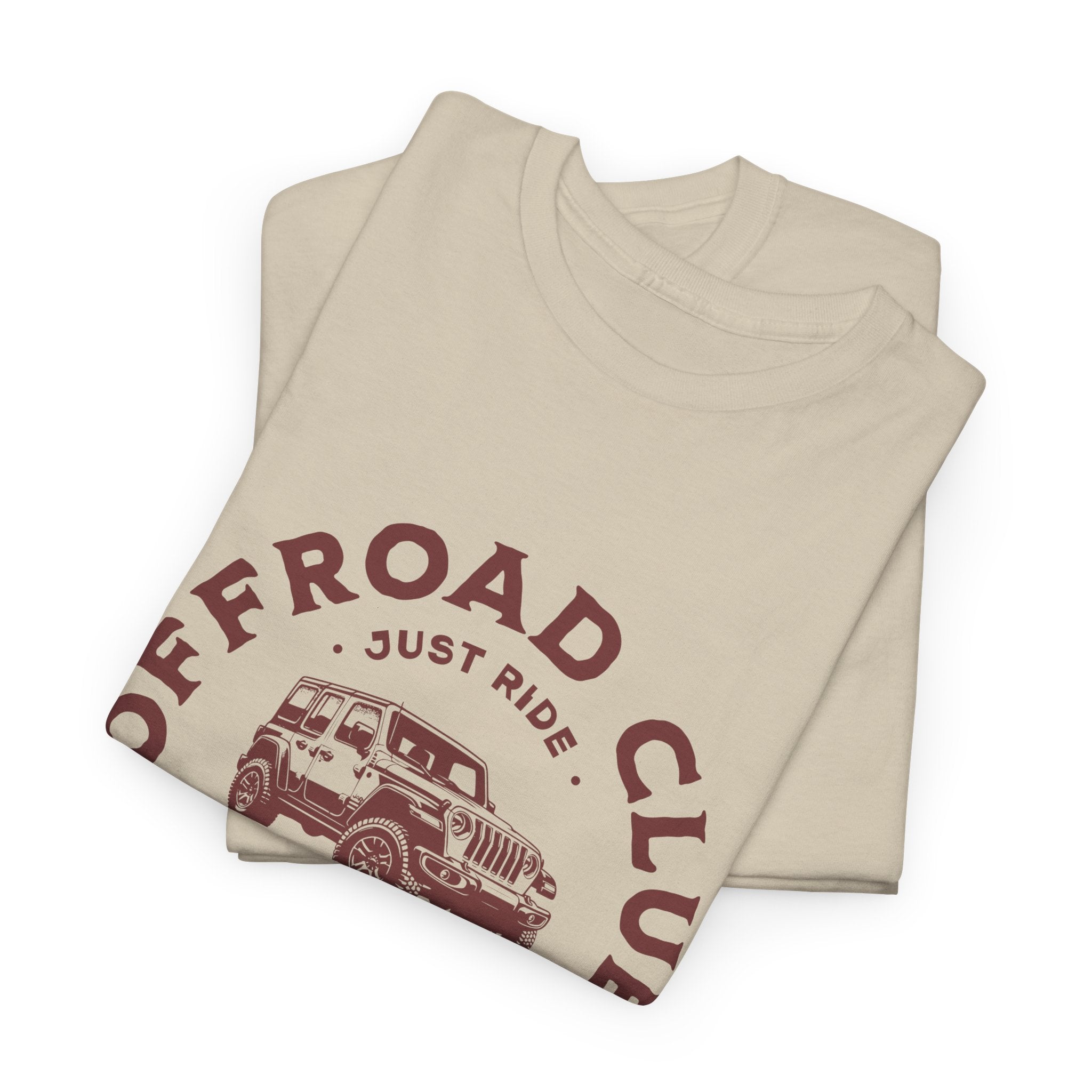 Offroad Club Just Ride Jeep T-Shirt - Ready To Camp Outdoor Activity Badge Tee