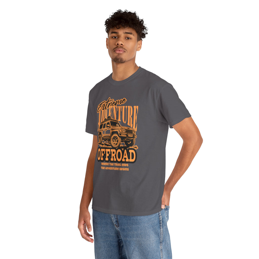 Extreme Adventure Offroad Jeep T-Shirt - Where The Trail Ends Adventure Begins
