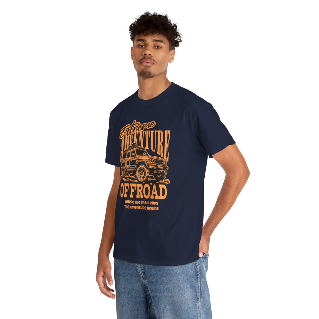 Extreme Adventure Offroad Jeep T-Shirt - Where The Trail Ends Adventure Begins