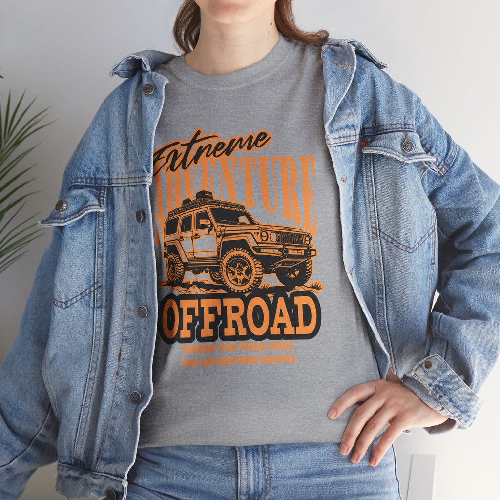 Extreme Adventure Offroad Jeep T-Shirt - Where The Trail Ends Adventure Begins