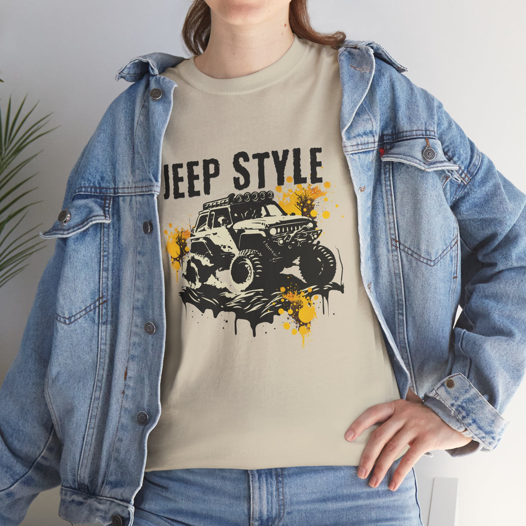 Jeep Style T-Shirt - Mud Splash Off-Road Graphic Tee for Jeep Enthusiasts