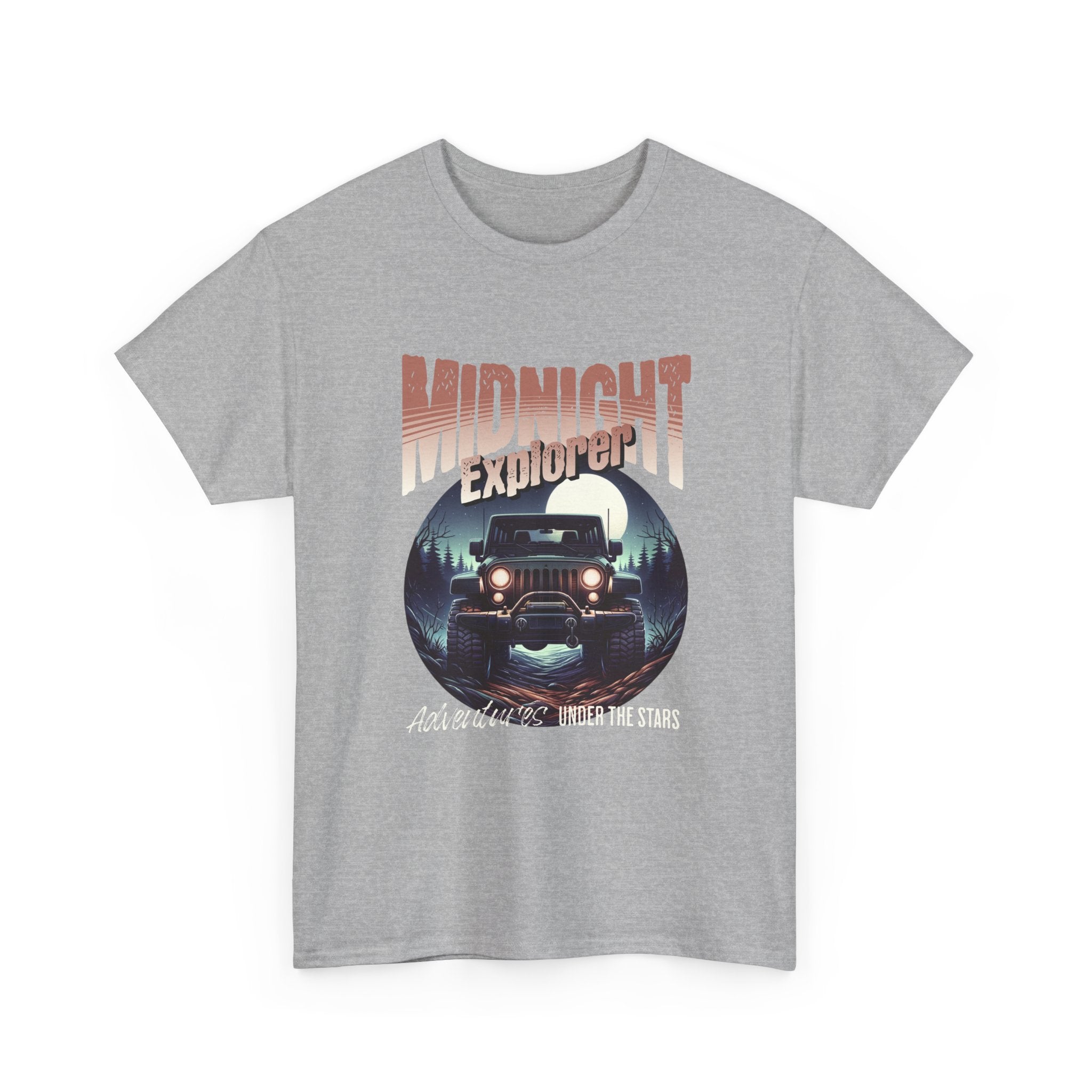 Midnight Explorer Jeep T-Shirt - Adventures Under The Stars Night Drive Tee