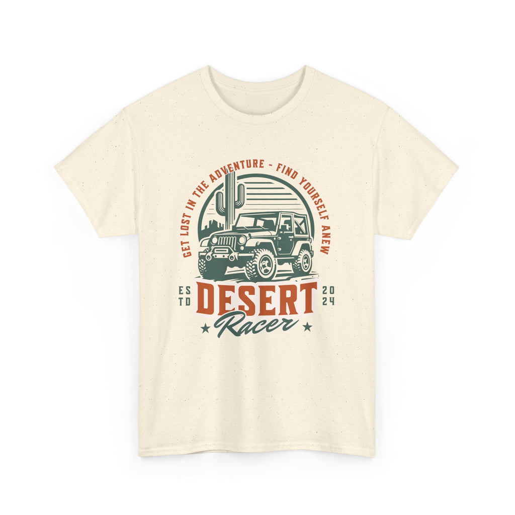 Desert Racer Jeep T-Shirt - Get Lost Find Yourself Southwest Adventure Badge Tee